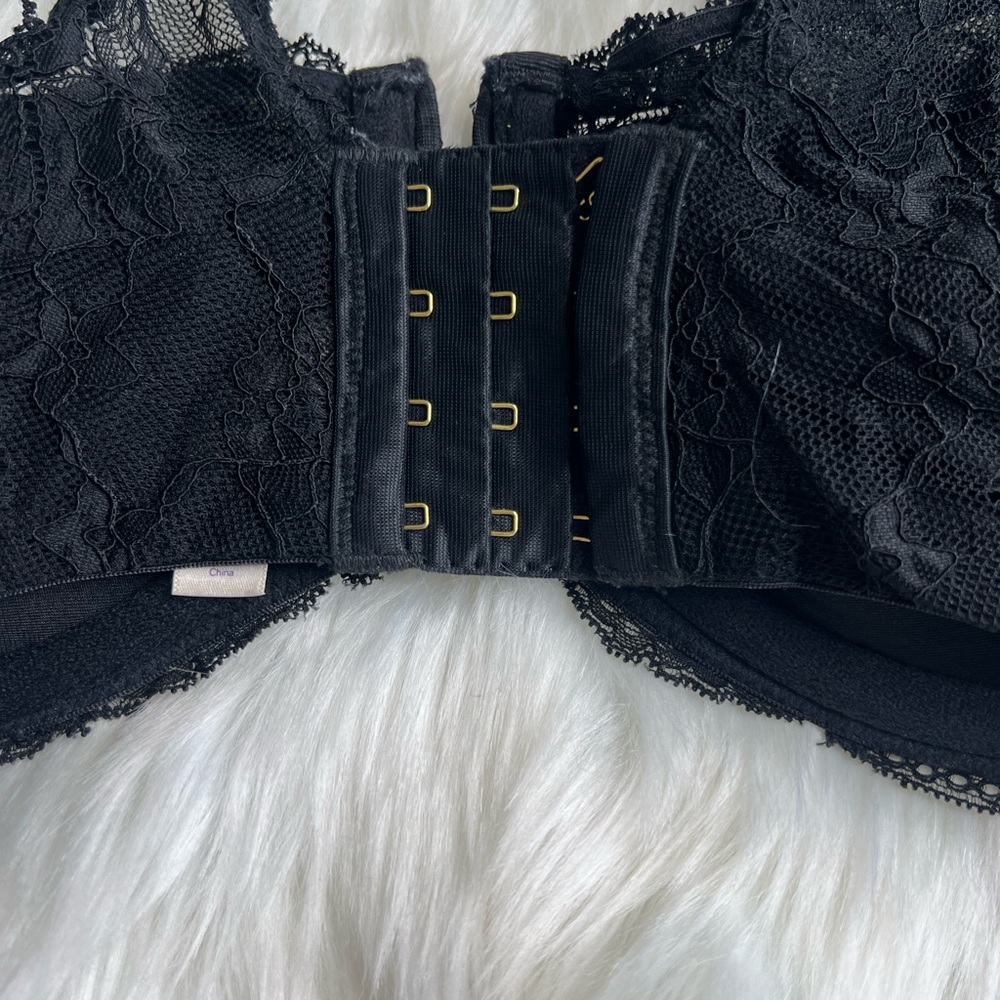 Cacique Black Lace Bra Size 44DD - Picture 8 of 9